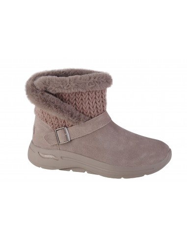 Skechers Go Walk Suede Î“Ï…Î½Î±Î¹ÎºÎµÎ¯Î± ÎœÏ€Î¿Ï„Î¬ÎºÎ¹Î± Î¼Îµ Î Î»Î±Ï„Ï†ÏŒÏÎ¼Î± & Î“Î¿ÏÎ½Î± Î¡Î¿Î¶ 144422-DKTP